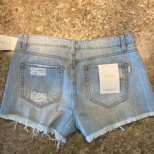 High Rise Jean Shorts